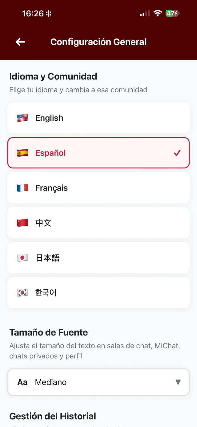 Choose your language community